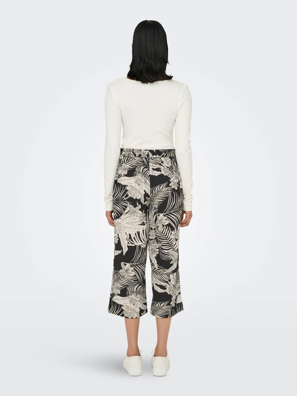 Only ONLWINNER LIFE CULOTTE PANT NOOS WVN Siyah Kadın Pantolon
