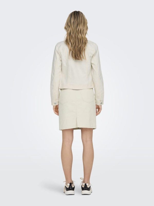 Only ONLWONDER DNM JACKET NOOS Beyaz Kadın Ceket