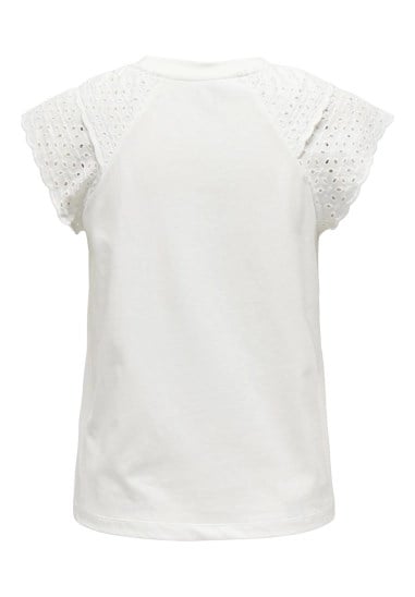 Only ONLXIANA LIFE S/S MIX TOP JRS Beyaz Kadın T-Shirt