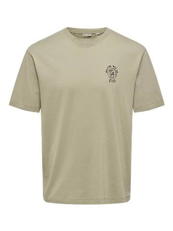 Only&Sons ONSBLAKE RLX SS TEE ART Haki Erkek T-Shirt