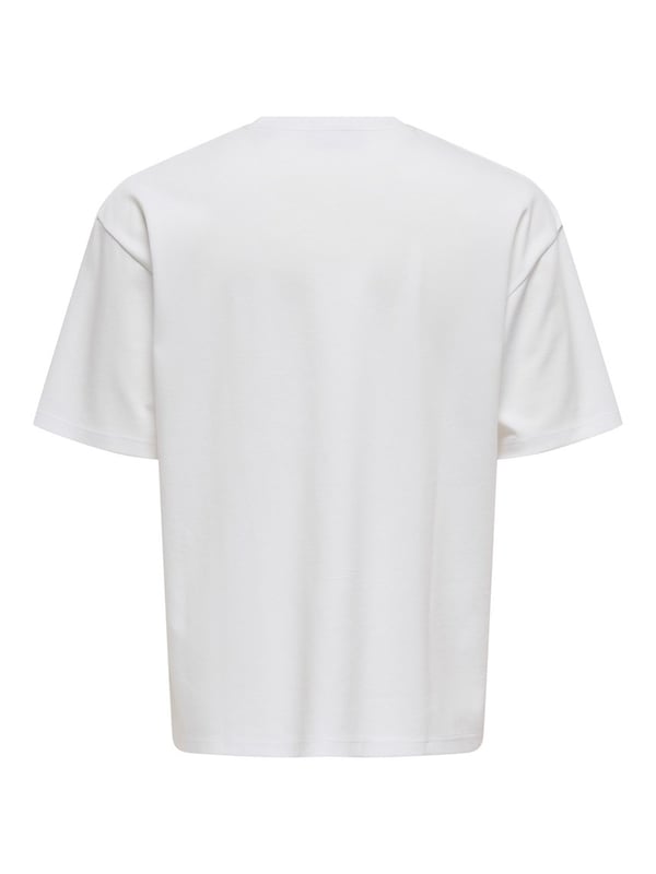 Only&Sons ONSCASPIAN AIRFLEX BOXY SS TEE NOOS Beyaz Erkek T-Shirt