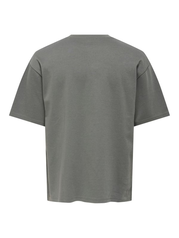 Only&Sons ONSCASPIAN AIRFLEX BOXY SS TEE NOOS Antrasit Erkek T-Shirt