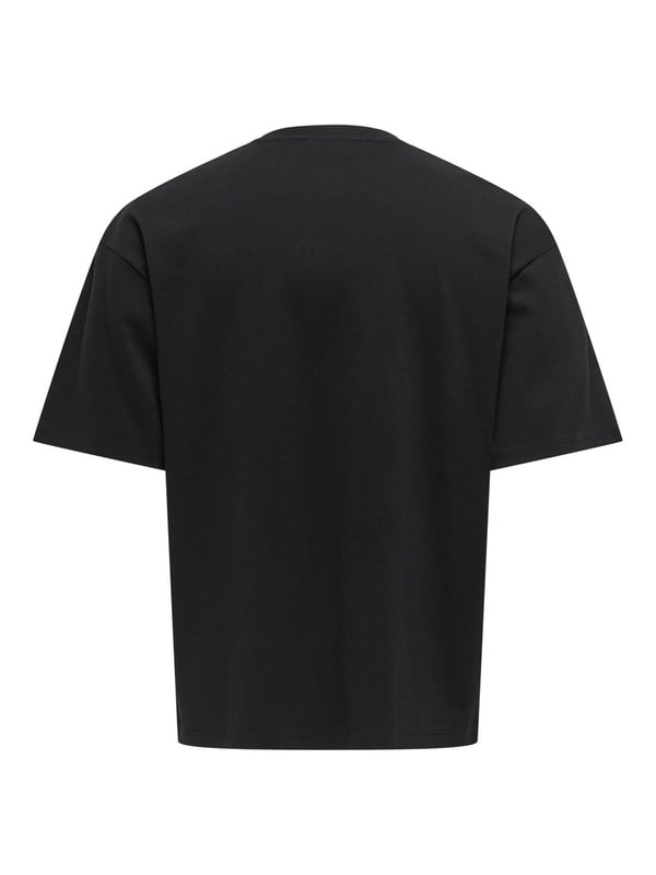 Only&Sons ONSCASPIAN AIRFLEX BOXY SS TEE NOOS Siyah Erkek T-Shirt