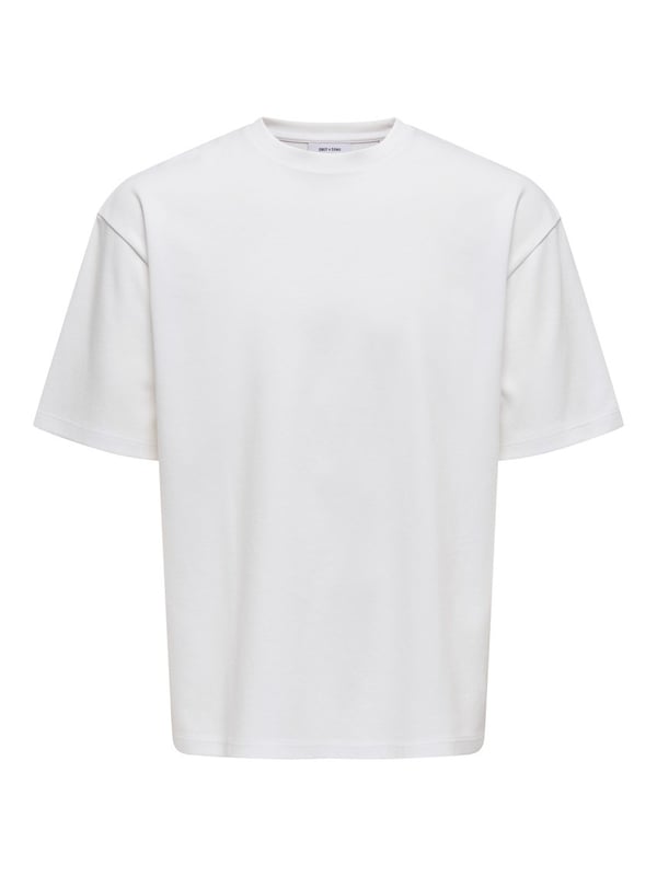 Only&Sons ONSCASPIAN AIRFLEX BOXY SS TEE NOOS Beyaz Erkek T-Shirt
