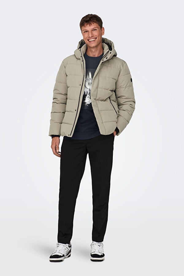 Only&Sons ONSCAYSON PUFFA OTW NOOS Gri Erkek Ceket