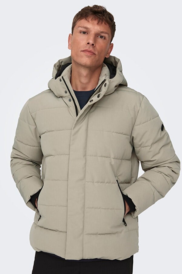 Only&Sons ONSCAYSON PUFFA OTW NOOS Gri Erkek Ceket