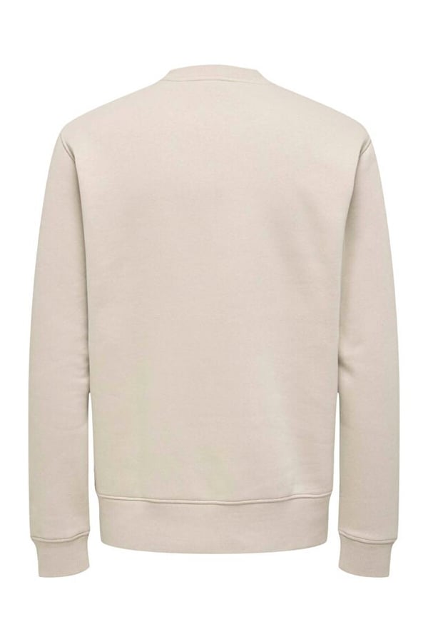 Only&Sons ONSDAWSON REG CREW WW VD Bej Erkek Sweatshirt