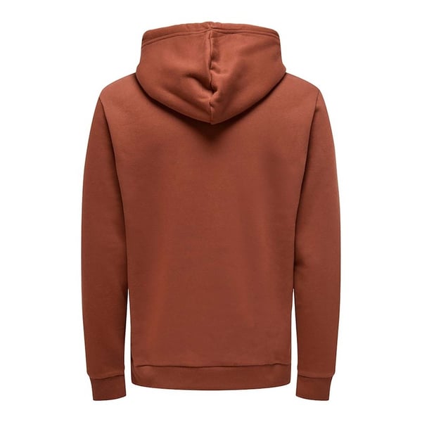 Only&Sons ONSDAWSON REG HOODIE VD Kahverengi Erkek Sweatshirt