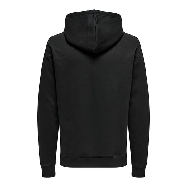 Only&Sons ONSDAWSON REG HOODIE VD Siyah Erkek Sweatshirt