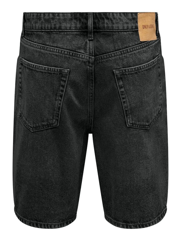 Only&Sons ONSFADE LOOSE BOX TAI DNM SHORTS VD Siyah Erkek Şort