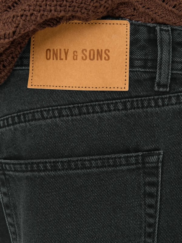 Only&Sons ONSFADE LOOSE BOX TAI DNM SHORTS VD Siyah Erkek Şort