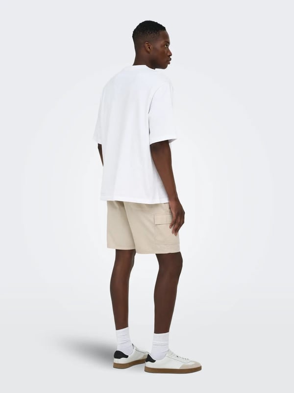 Only&Sons ONSKAL CARGO 0287 SHORTS Bej Erkek Şort