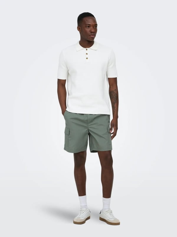 Only&Sons ONSKAL CARGO 0287 SHORTS Yeşil Erkek Şort