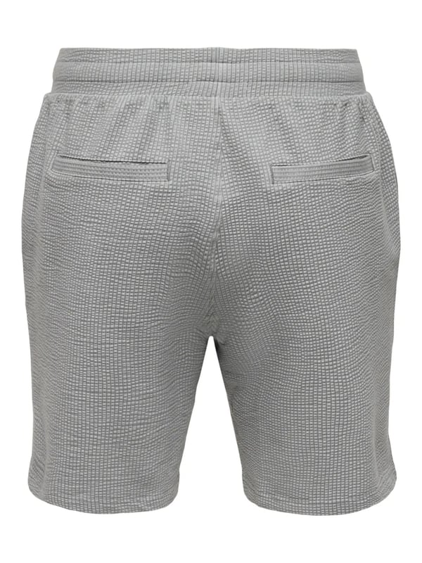 Only&Sons ONSKIAN LIFE REG SEERS. STRP SHORTS VD Gri Erkek Şort