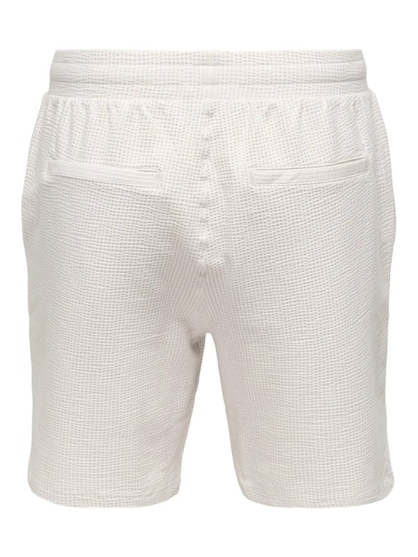 Only&Sons ONSKIAN LIFE REG SEERS. STRP SHORTS VD Bej Erkek Şort
