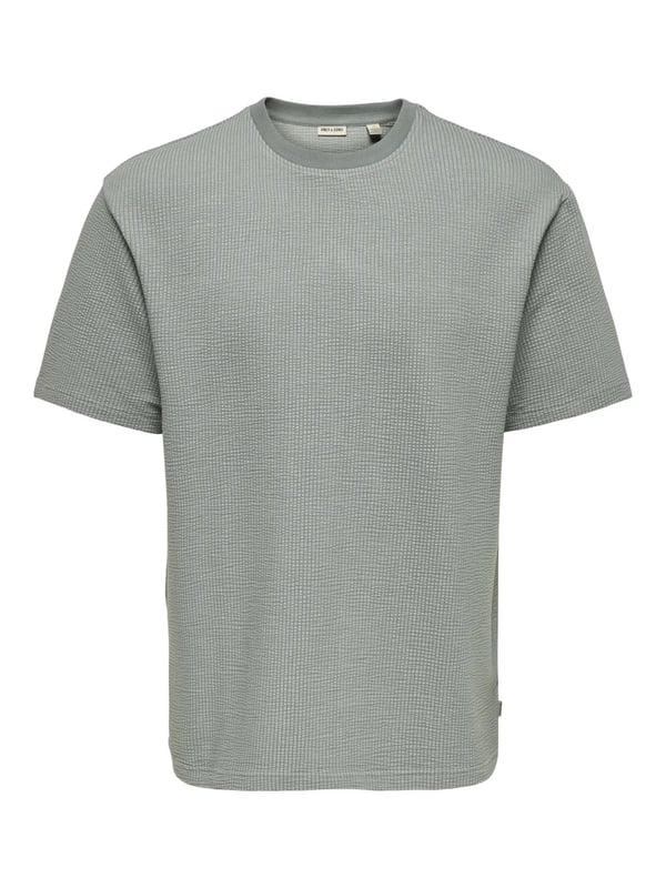 Only&Sons ONSKIAN LIFE RLX SS STRP TEE Turkuaz Erkek T-Shirt