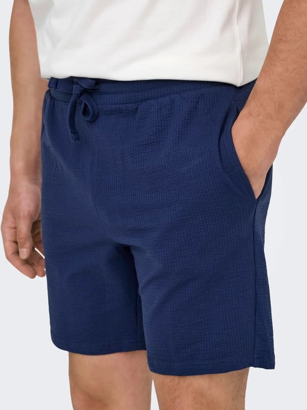 Only&Sons ONSKIAN LIFE STRAIGHT SEERS. SHORTS NOOS Lacivert Erkek Şort