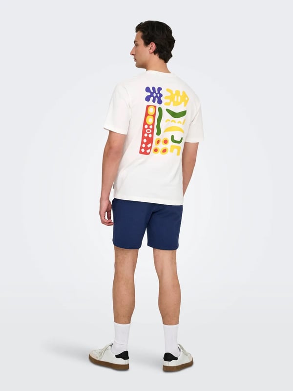Only&Sons ONSKIAN LIFE STRAIGHT SEERS. SHORTS NOOS Lacivert Erkek Şort