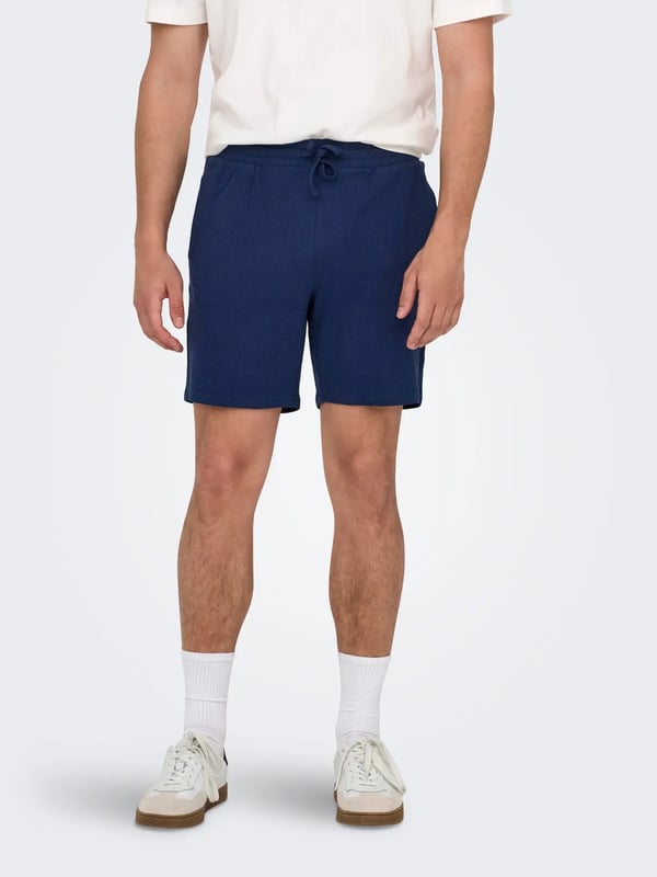 Only&Sons ONSKIAN LIFE STRAIGHT SEERS. SHORTS NOOS Lacivert Erkek Şort