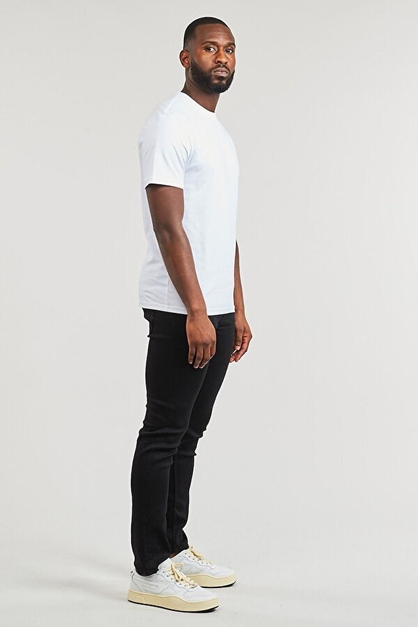 Only&Sons ONSLEVI LIFE REG TEXT SS TEE Beyaz Erkek T-Shirt