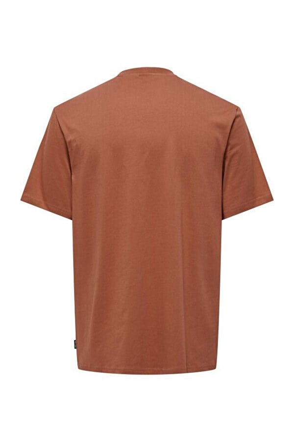 Only&Sons ONSLEVI LIFE REG TEXT SS TEE Pudra Erkek T-Shirt