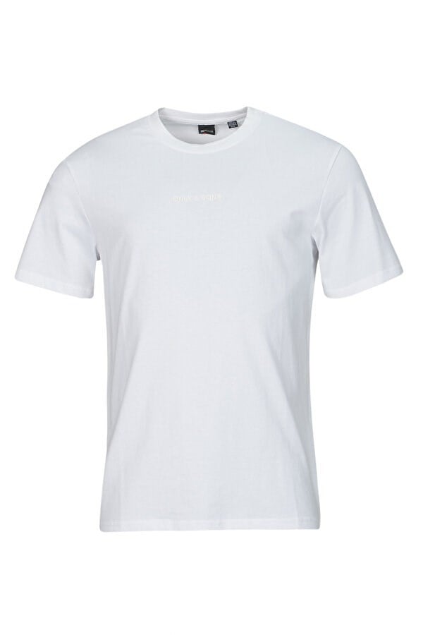 Only&Sons ONSLEVI LIFE REG TEXT SS TEE Beyaz Erkek T-Shirt
