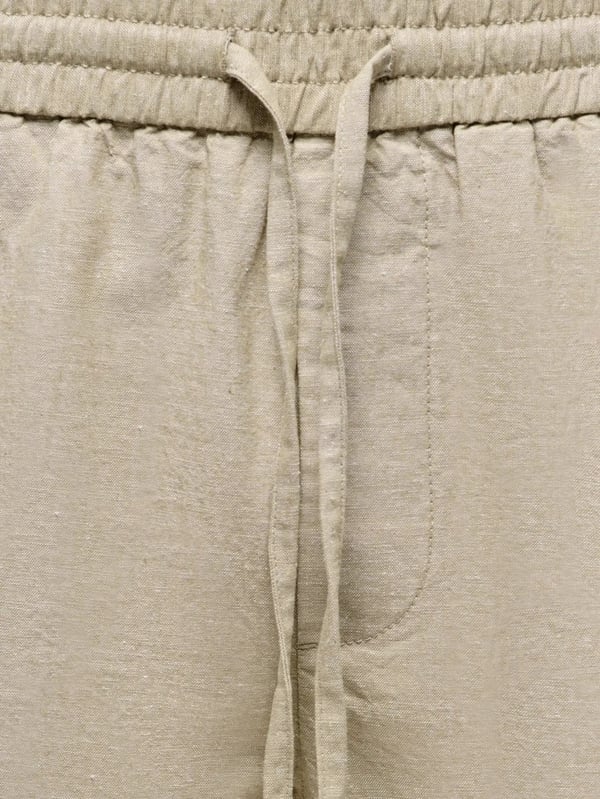 Only&Sons ONSLINUS 0007 COT LIN SHORTS NOOS Bej Erkek Şort