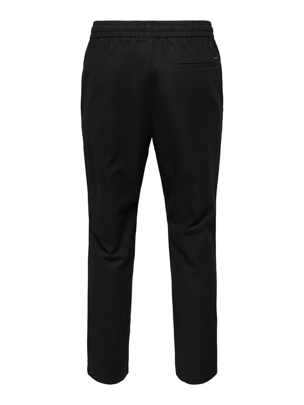 Only&Sons ONSLINUS CROP 0007 COT LIN PNT NOOS Siyah Erkek Pantolon