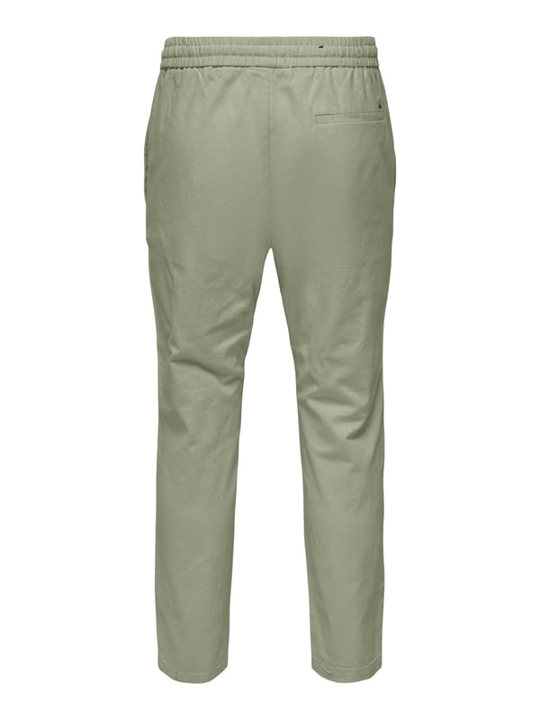 Only&Sons ONSLINUS CROP 0007 COT LIN PNT NOOS Haki Erkek Pantolon