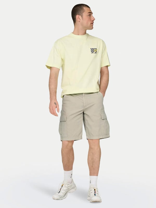 Only&Sons ONSLOC CARGO SHORTS 0157 SHORTS Bej Erkek Şort