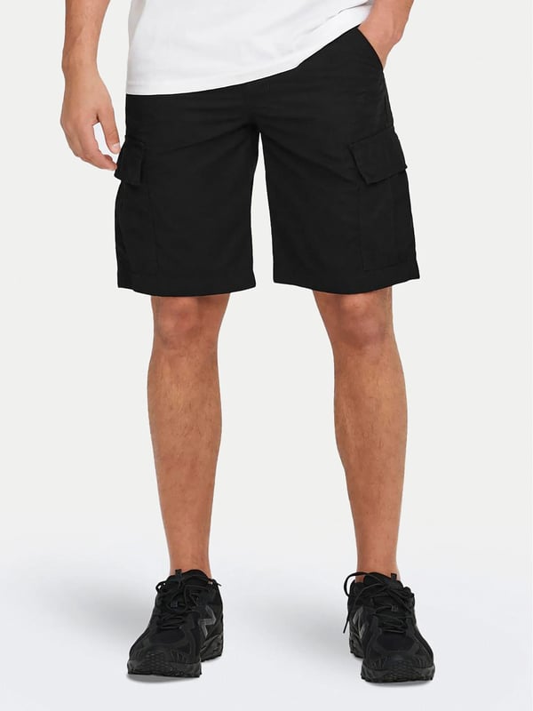 Only&Sons ONSLOC CARGO SHORTS 0157 SHORTS Siyah Erkek Şort