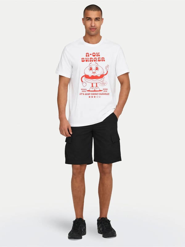Only&Sons ONSLOC CARGO SHORTS 0157 SHORTS Siyah Erkek Şort
