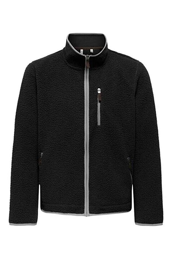 Only&Sons ONSSEB LIFE SHERPA JACKET OTW Siyah Erkek Ceket