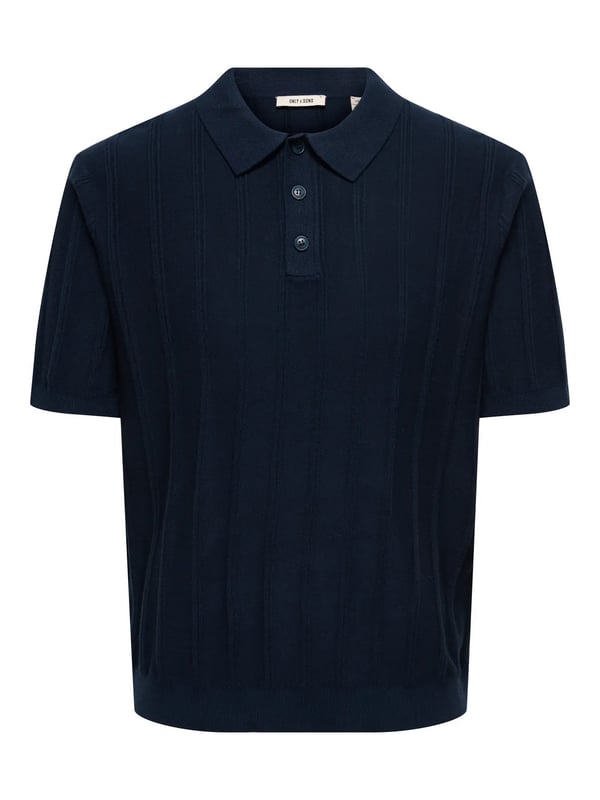 Only&Sons ONSTHIJS  RLX SS POLO KNIT Lacivert Erkek T-Shirt