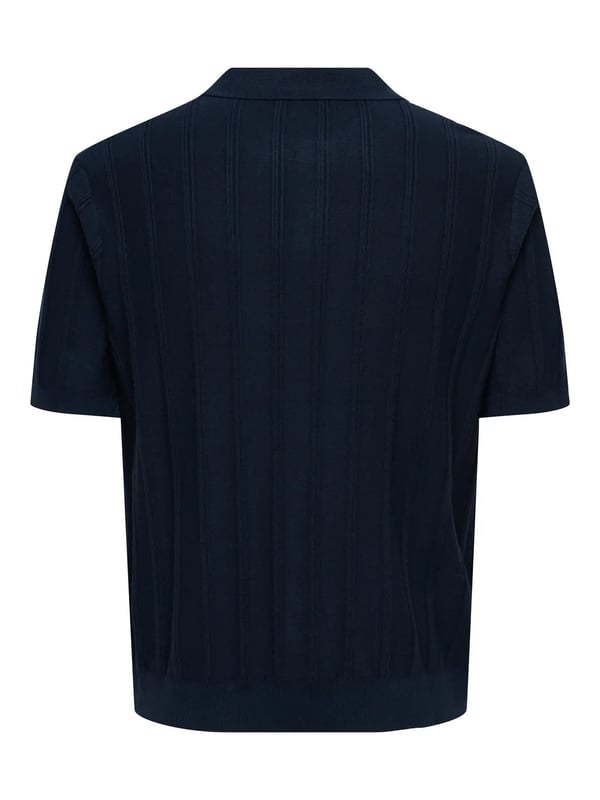 Only&Sons ONSTHIJS  RLX SS POLO KNIT Lacivert Erkek T-Shirt