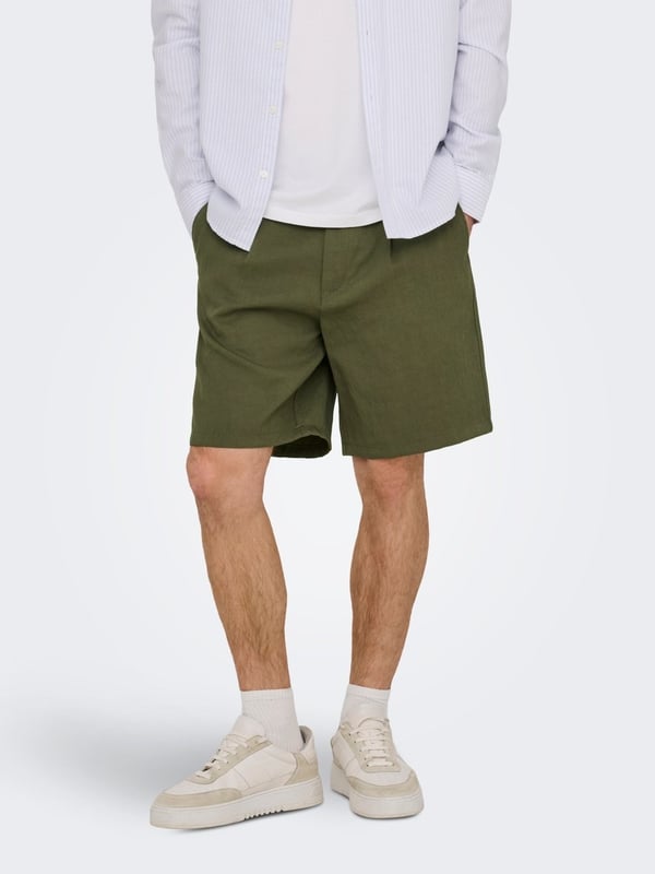 Only&Sons ONSWAKE LOOSE 0329 SHORTS FRML Haki Erkek Şort