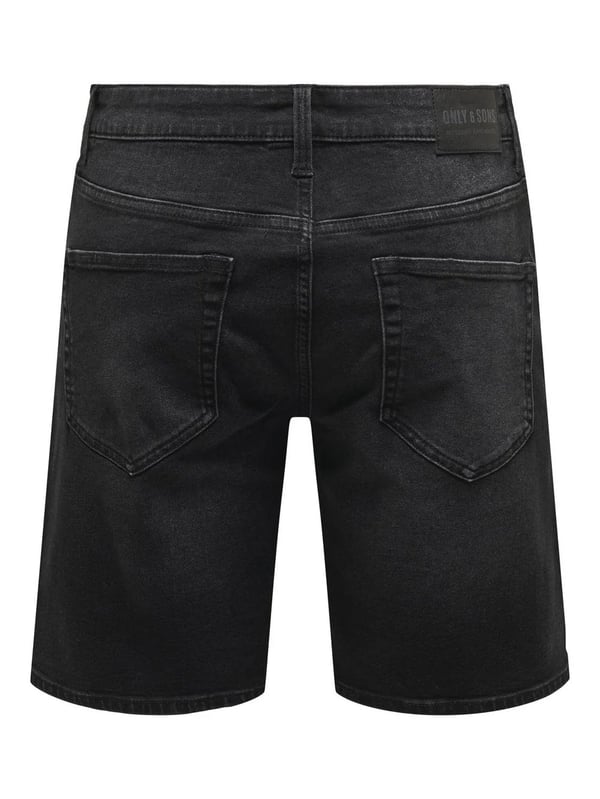 Only&Sons ONSWEFT WB 8008 PIM DNM SHORTS VD Siyah Erkek Şort