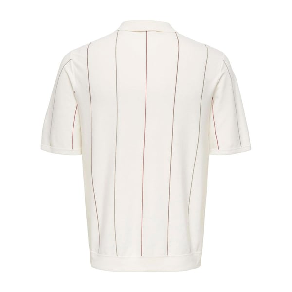 Only&Sons ONSWYLER LIFE STR REG 14SS ZIP POLO FRML Beyaz Erkek T-Shirt