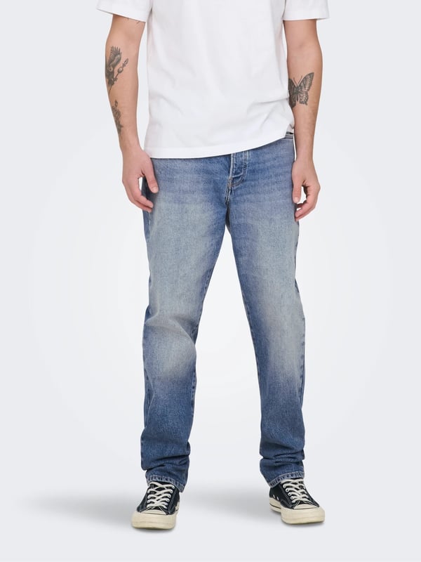 Only&Sons ONSYOKE TAPERED BOX CRO DNM Denim Erkek Kot Pantolon