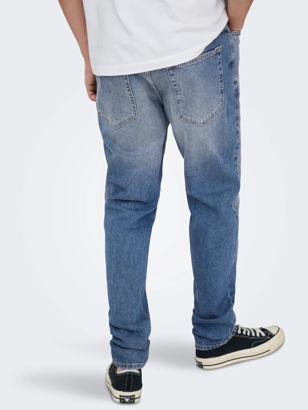 Only&Sons ONSYOKE TAPERED BOX CRO DNM Denim Erkek Kot Pantolon