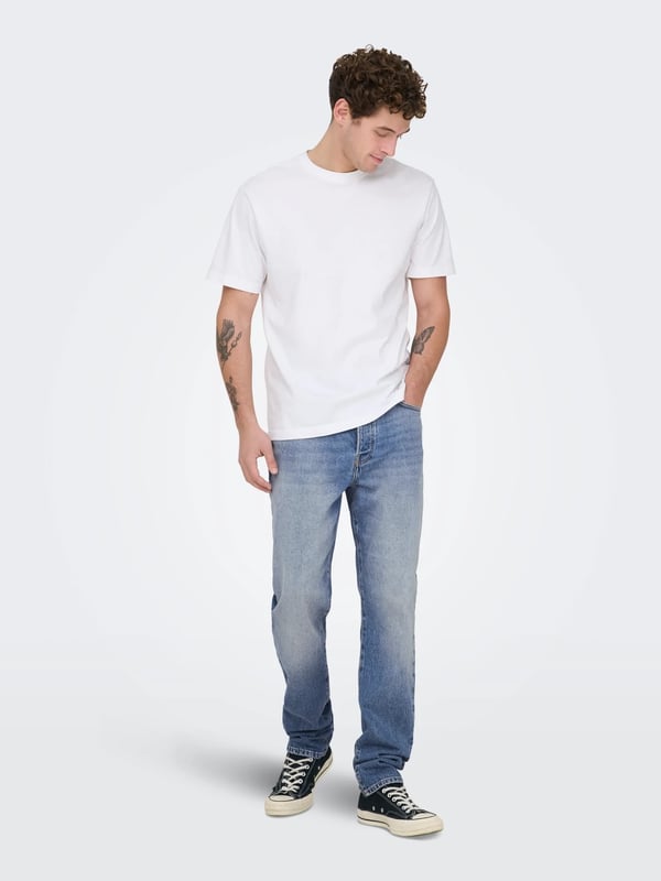 Only&Sons ONSYOKE TAPERED BOX CRO DNM Denim Erkek Kot Pantolon