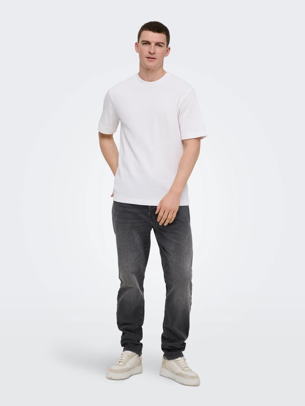 Only&Sons ONSYOKE TAPERED BOX CRO DNM Siyah Erkek Kot Pantolon