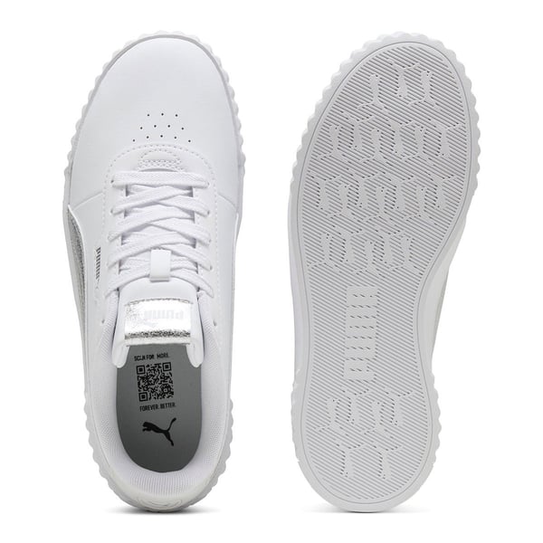 Puma Carina 3.0 Metallic Whisper Beyaz Kadın Günlük Spor Ayakkabı