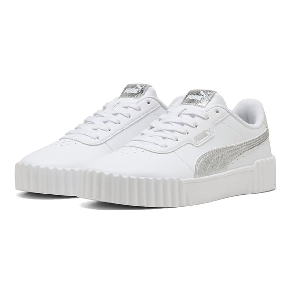 Puma Carina 3.0 Metallic Whisper Beyaz Kadın Günlük Spor Ayakkabı