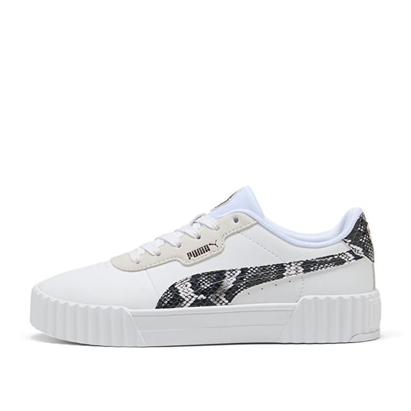 Puma Carina 3.0 Snake Chic Beyaz Kadın Günlük Spor Ayakkabı