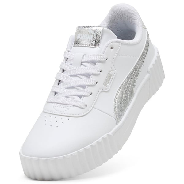 Puma Carina 3.0 Metallic Whisper Beyaz Kadın Günlük Spor Ayakkabı