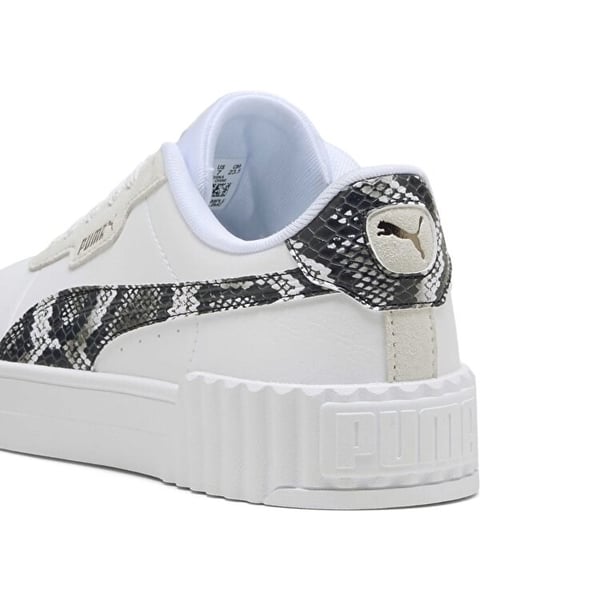Puma Carina 3.0 Snake Chic Beyaz Kadın Günlük Spor Ayakkabı