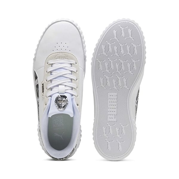 Puma Carina 3.0 Snake Chic Beyaz Kadın Günlük Spor Ayakkabı