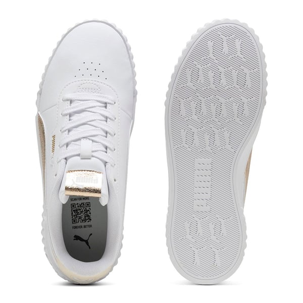 Puma Carina 3.0 Metallic Whisper Beyaz Kadın Günlük Spor Ayakkabı