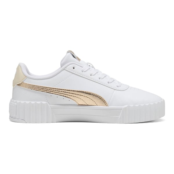 Puma Carina 3.0 Metallic Whisper Beyaz Kadın Günlük Spor Ayakkabı